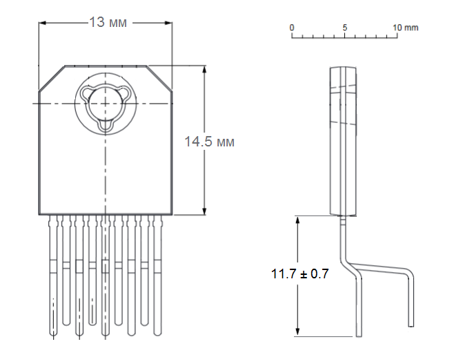 Чертёж корпуса SOT523-1