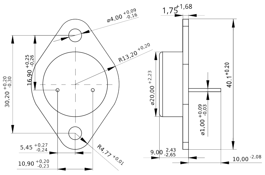 Чертёж корпуса ТO-3