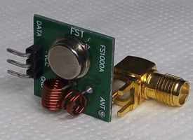 Пример передатчика FS1000A с SMA-разъёмом для тестирования