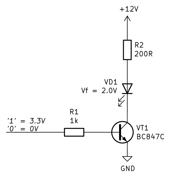 Схема включения биполярного транзистора